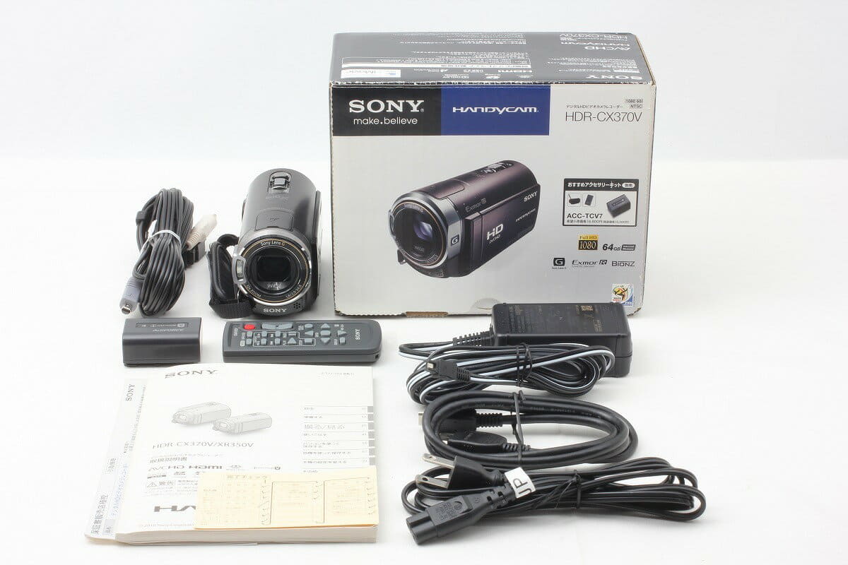 [Used]Sony Bordeaux Brown HDR-CX370V