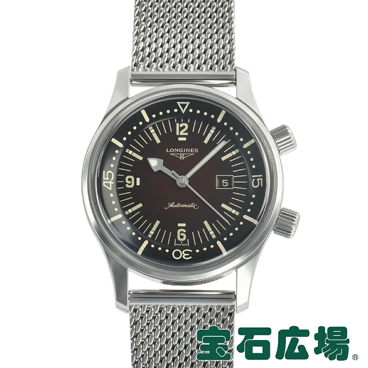 New]Ron gin LONGINES Legend diver date L3.374.4.60.6 unisex watch - BE  FORWARD Store