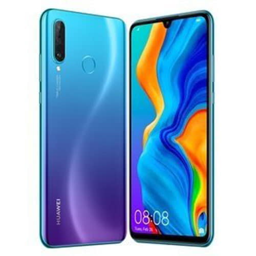 ファーウェイ P30lite SIMフリー  Peacock Blue New]SIM-free peacock blue cell-phone for HUAWEI P30 lite UQ