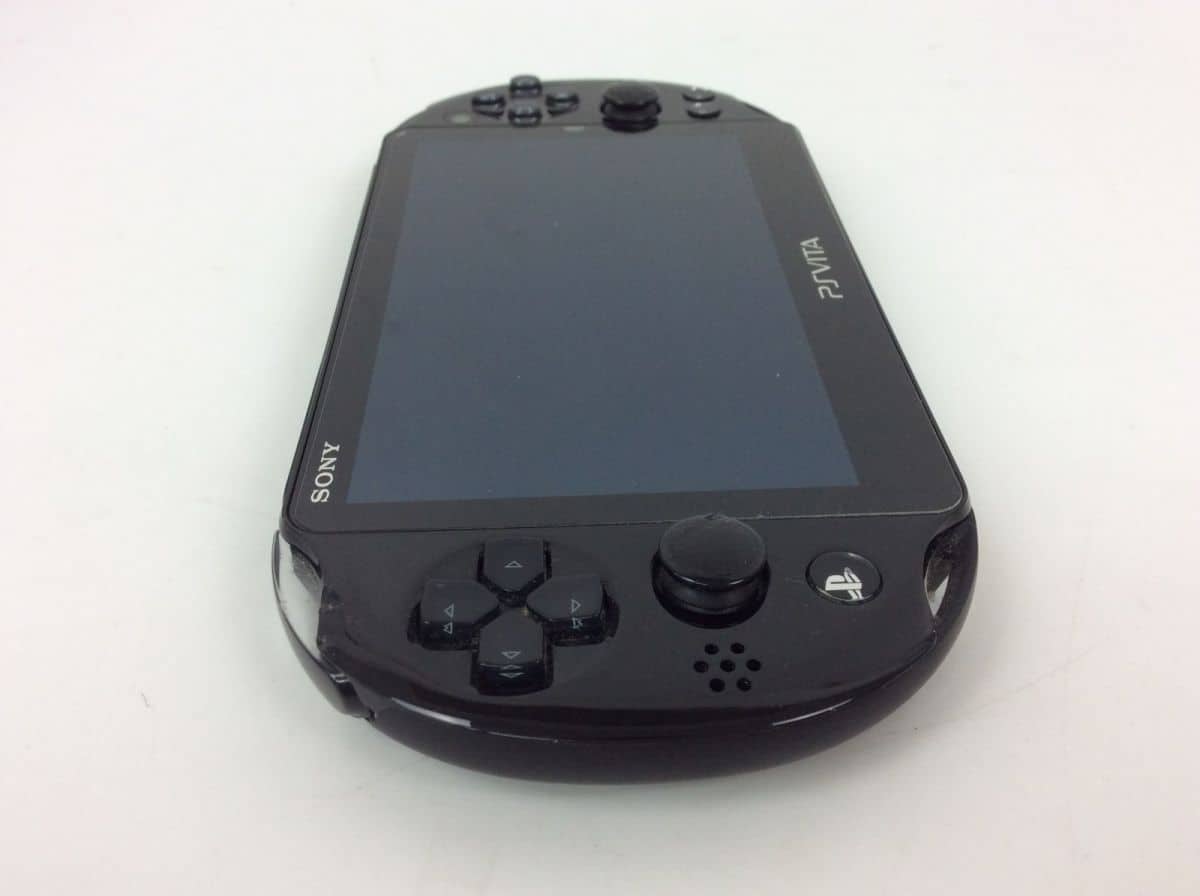 Used]PSVITA box set Black SONY PlayStation VITA PCH-2000 back
