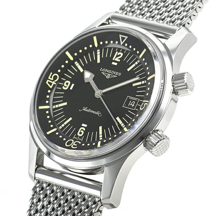 New]Ron gin LONGINES Legend diver date L3.774.4.50.6 mens watch - BE  FORWARD Store
