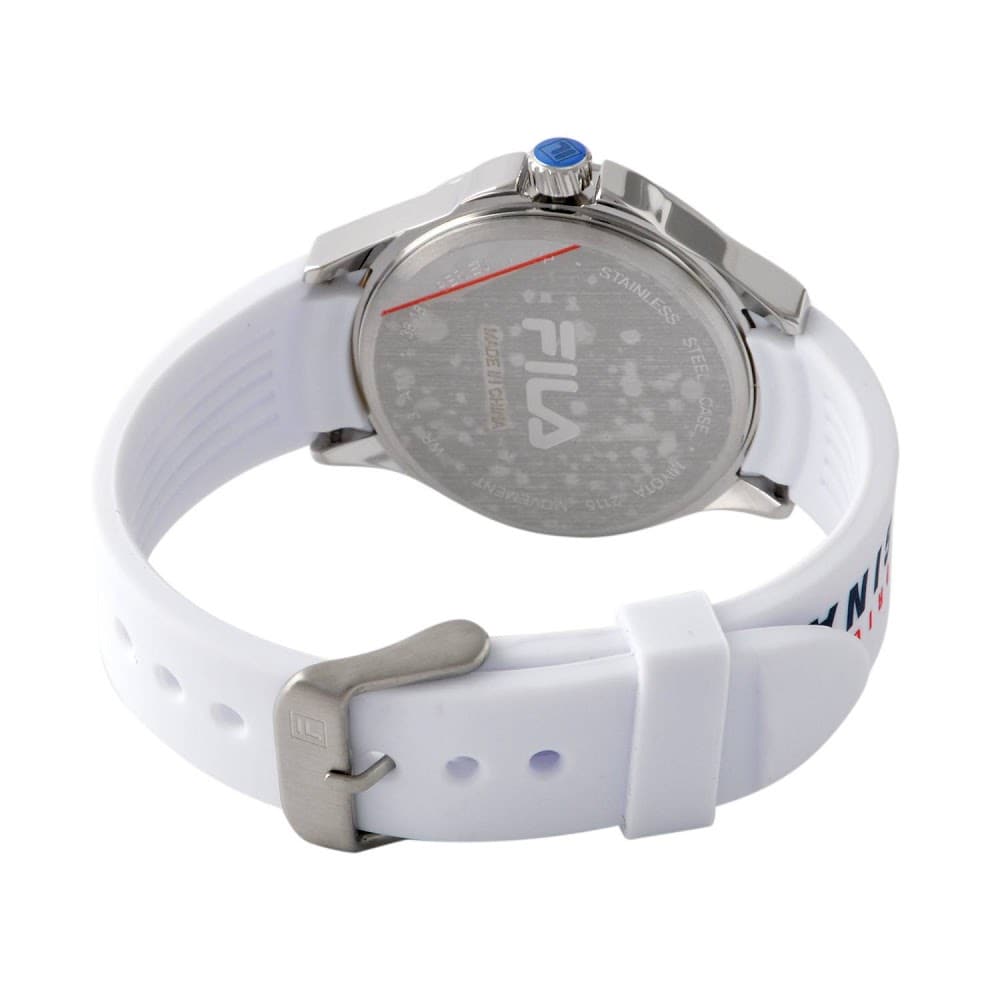 New]Silicon belt silver-white 38-181-003 with Fila FILA mens Lady's watch  FILA STYLE watch Fila Logo - BE FORWARD Store