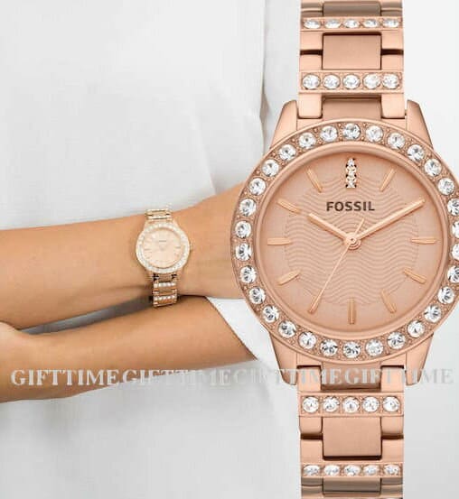 ES3020JESSE ROSE-GOLD CRYSTAL STAINLESS 