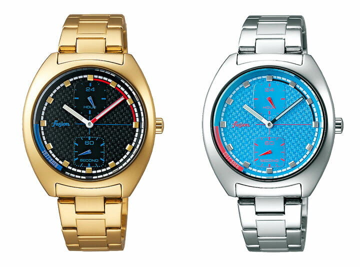 New]Seiko ALBA FUSION Unisex Watch Calf Metal Black/White/Blue