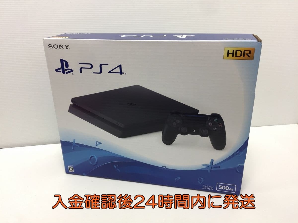 Used]PlayStation 4 jet Black 500GB (CUH-2200AB01) PS4 1A0702-4332e 
