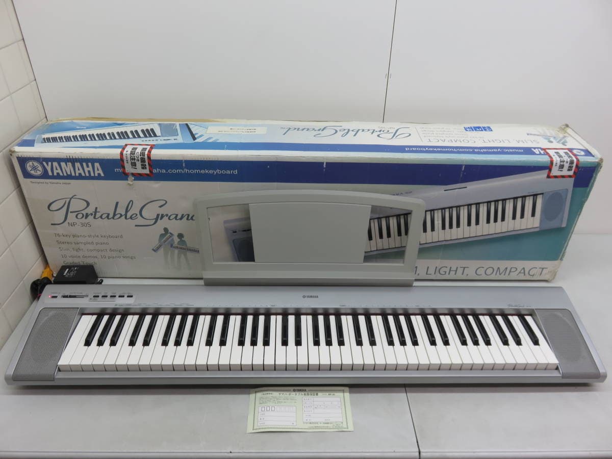 Used]Yamaha piaggero YAMAHA NP-30 keyboard Electronic piano digital keyboard  slim light compact lightweight Good Condition - BE FORWARD Store