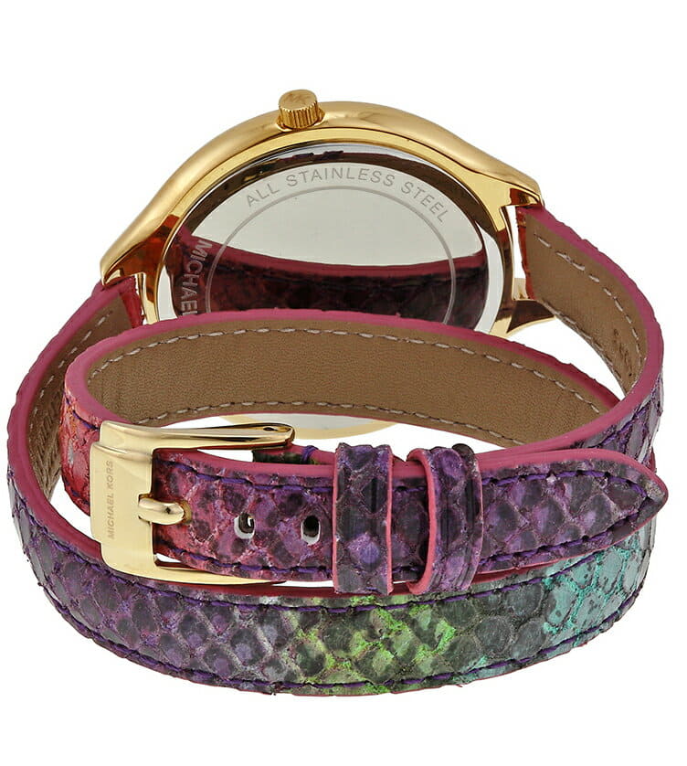 New]Japan MK2390 Slim Runway slim orchid way multicolored python