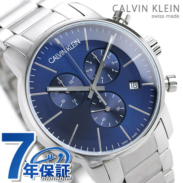 New]It is up to 64 times Calvin Klein city Chronograph mens watch K2G2714N  blue at card +18 time - BE FORWARD Store