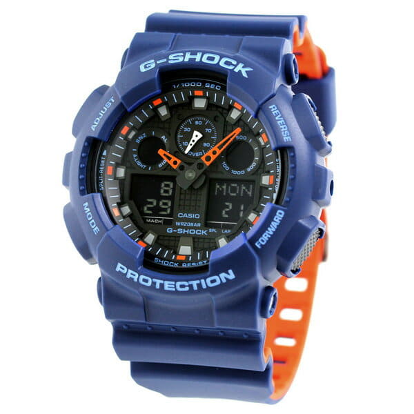 g shock blue orange