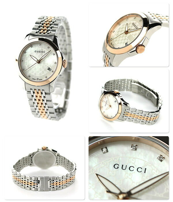 New]Diamond YA126539 white shell X pink Gold less at card +18 time