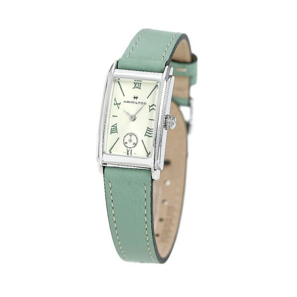 New]It is up to 64 times H11221014 Hamilton HAMILTON American Classic ard  moire Dis watch Silver X green clock at card +18 time - BE FORWARD Store