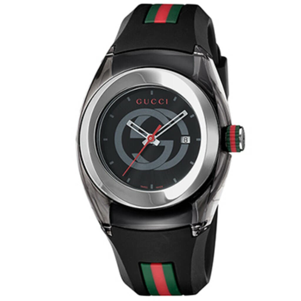 New]GUCCI Gucci watch Lady's sink Black 