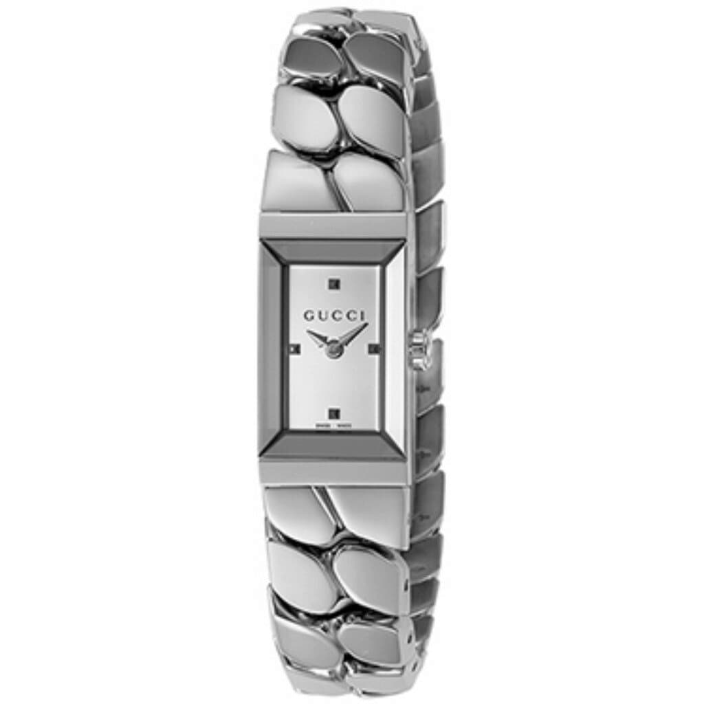 New]GUCCI Gucci watch Lady's G frame Silver YA147501 - BE FORWARD Store