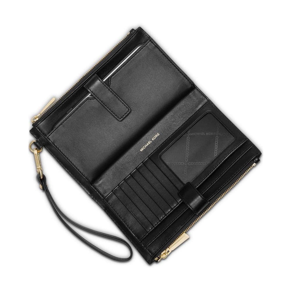 michael kors adele wristlet black