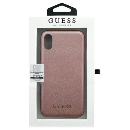iPhoneX HARD CASE GUESS IRIDESCENT COLLECTION ROSE GOLD Cover GUHCPXIGLRG - BE FORWARD Store