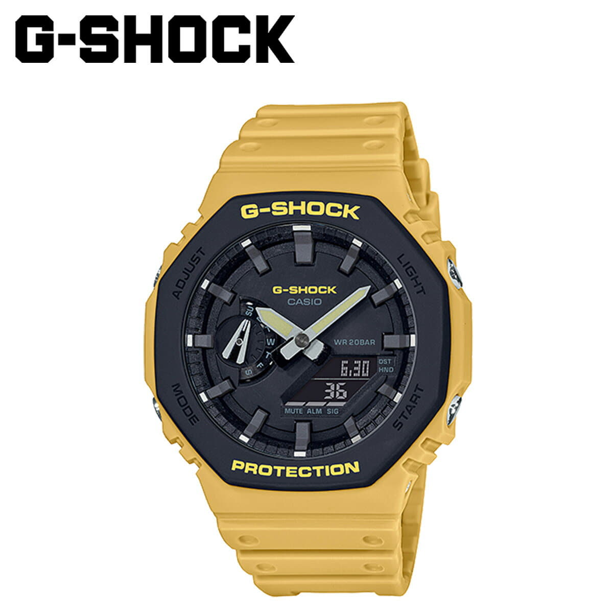 yellow g shock watch