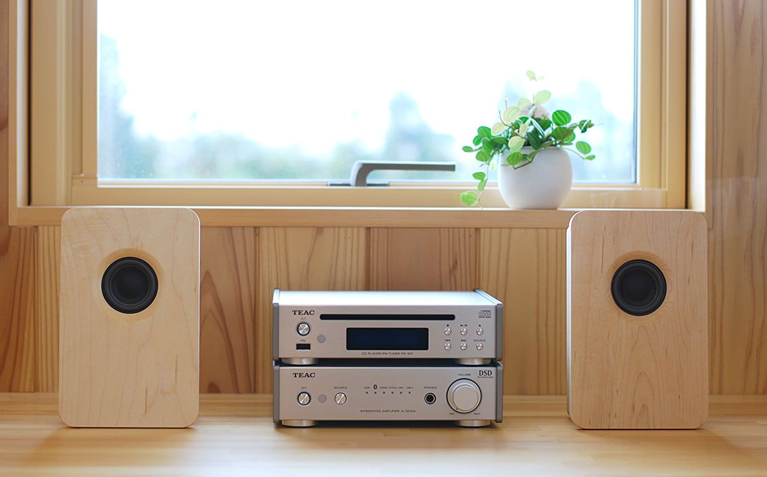 New Sochi Sound Model 216 Desktop Passive Speaker Maple Teac Amplifier Ai 301da Sp S Silver Teac Wide Fm Tuner Cd Player Pd 301 S Silver Set Be Forward Store