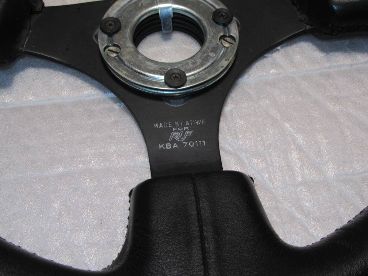Used]Rare! ATIWE RUF leather steering PORSCHE porushieatibe 