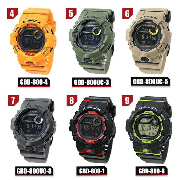 New]The model which can choose G-SHOCK digital GBD-800 mens Lady's Black  white blue red Bluetooth mobile link watch Casio G-Shock G-SQUAD - BE  FORWARD Store
