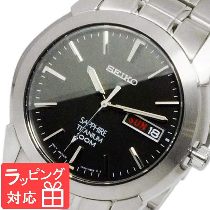 New]SEIKO SEIKO clock quartz mens titanium SGG731P1 Black SEIKO SEIKO - BE  FORWARD Store