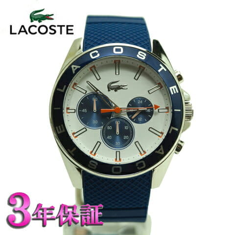 New]Lacoste LACOSTE Chronograph 2010854 blue belt ( ) Lacoste dealer ( )  10P04Jun19 - BE FORWARD Store