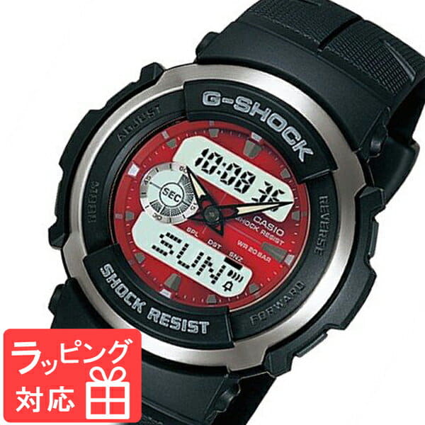 New]G-Shock waterproofing G-SHOCK CASIO G-SHOCK Casio G-Shock waterproofing  G-SHOCK mens G spikes country model G-300-4AJF red red BE FORWARD Store