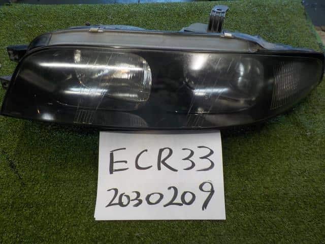 Used]Skyline ECR33 Left Headlight 2606022U25 - BE FORWARD