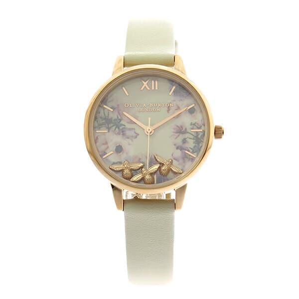 New 4 30 Olivia Burton OLIVIA BURTON OB16CH13 quartz off white Ladies BE FORWARD Store