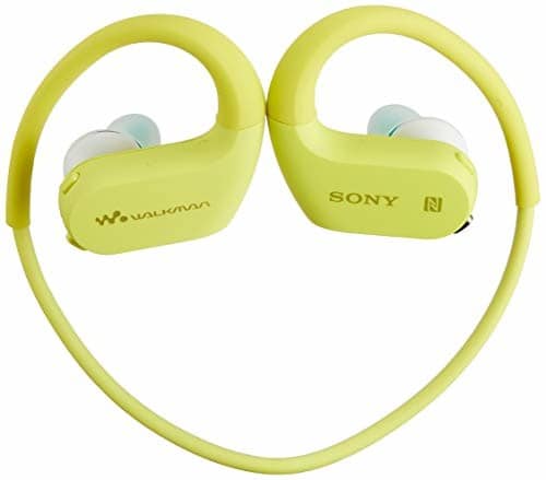 New Sony Bluetooth Headphones Walkman W series 4GB Waterproof Seawater Dustproof Cold Resistance Equipped Lime Green NW WS623 G BE FORWARD Store