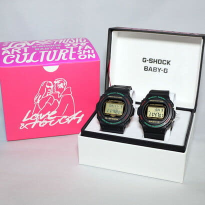 New]G-SHOCK & BABY-G DW-5700TH-1JF X BGD-570TH-1JF (Black) premium