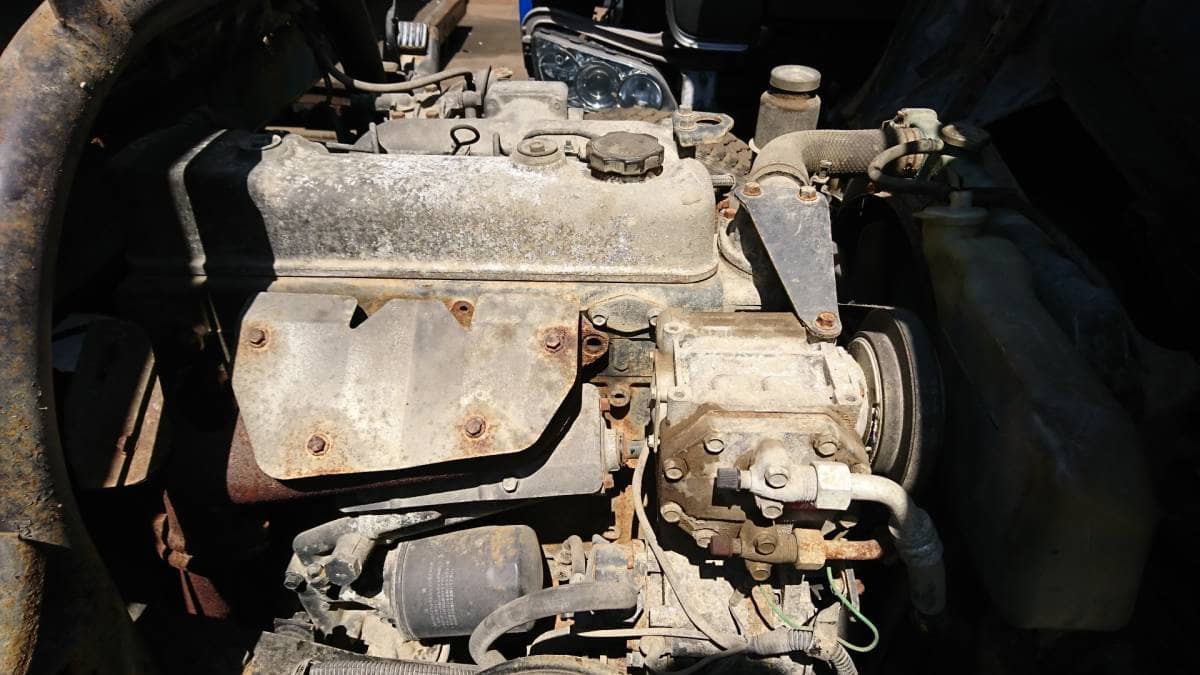 [Used]4D32 Engine Mitsubishi Canter March, 1987 P-FE315BD 3,600cc truck ...