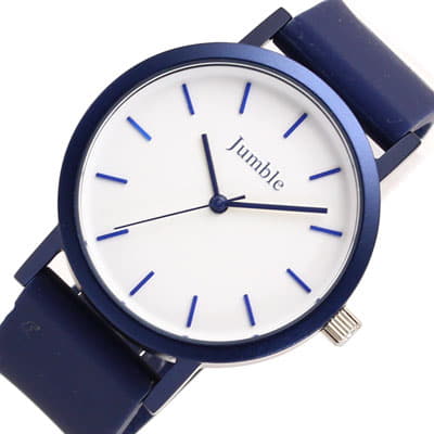 [New]JUMBLE Colorful Rubber Watch JMST04-BL2 - BE FORWARD Store