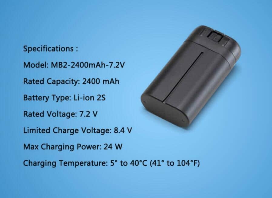 New]RS product two Mavic mini 2400mAh Large capacity battery DJI pure  battery overseas edition MAVIC Mini - BE FORWARD Store