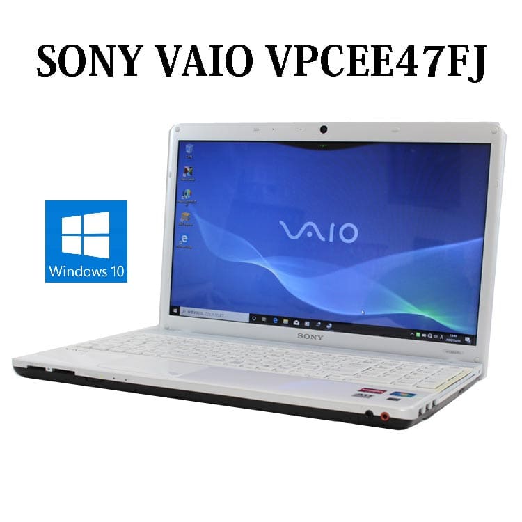 Used]SONY VAIO E series VPCEE47FJ mat white Athlon 4GB 320GB DVD 
