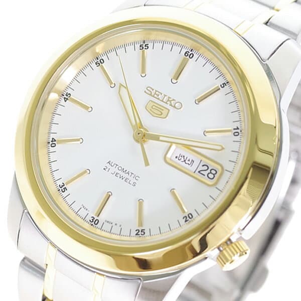 seiko 5 gold and silver