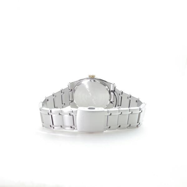 Citizen - Orologio Donna Eco Drive Lady Cassa E Bracciale Supertitanio Quadrante Bianco Con Dettagli Oro Ew261683a
