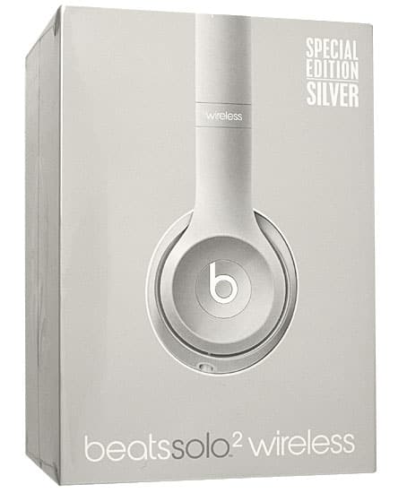 beats headphones wireless silver