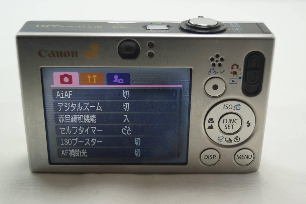 Used]Canon IXY DIGITAL 10 Optical Triple Zoom SD Card 1GB/7.1