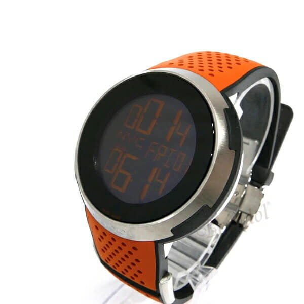New Gucci GUCCI mens I Gucci GUCCI XXL digital 49mm Black X orange YA114104 BE FORWARD Store