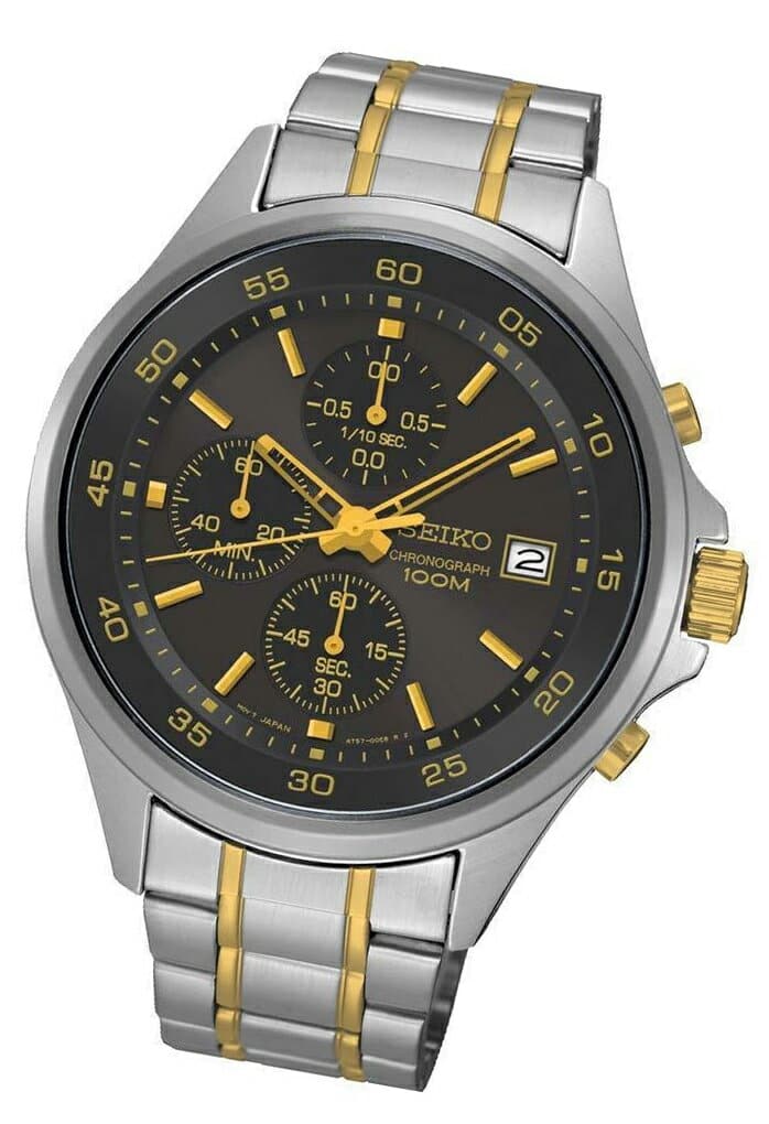 New SEIKO SKS481P1 SEIKO quartz Chronograph 100m waterproofing model BE FORWARD Store