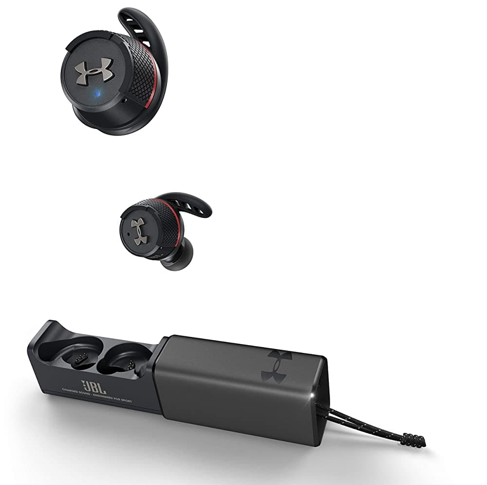 New JBL perfection wireless earphone UA SPORT WIRELESS FLASH IPX7 Bluetooth adaptive under Armour Black UAJBLFLASHBLK BE FORWARD Store