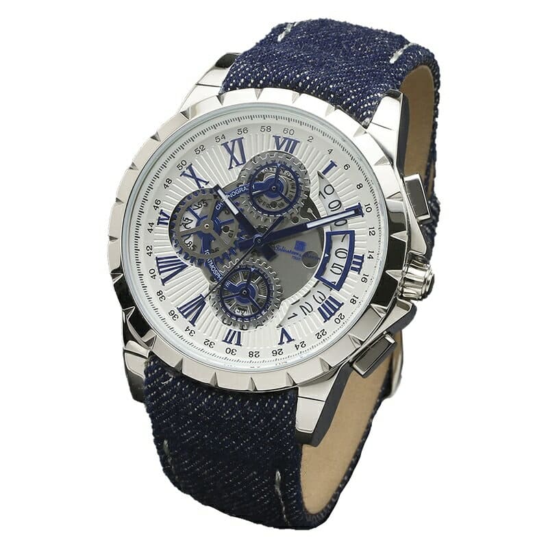 その他 salvatore marra New]Salvatore Mara Salvatore Marra mens Chronograph quartz white