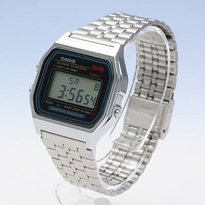 New]The digital watch Silver model that CASIO Casio A159WA-N1 is basic - BE  FORWARD Store