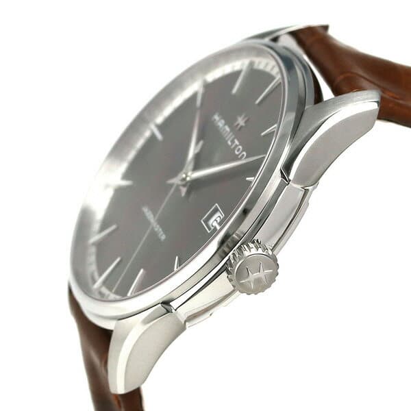 New up to 32 times Hamilton Jazz master HAMILTON H32451581 quartz mens 40MM gray Silver clock BE FORWARD Store