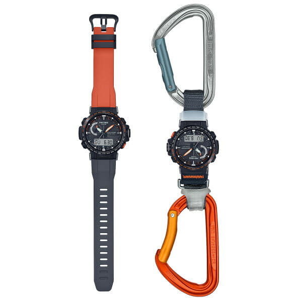 New May new product association of CASIO PRW 60YJP 1JR PROTREK PRO TREK mens Japan free climbing PETZL collaboration model silicon band Electric wave solar BE FORWARD Store