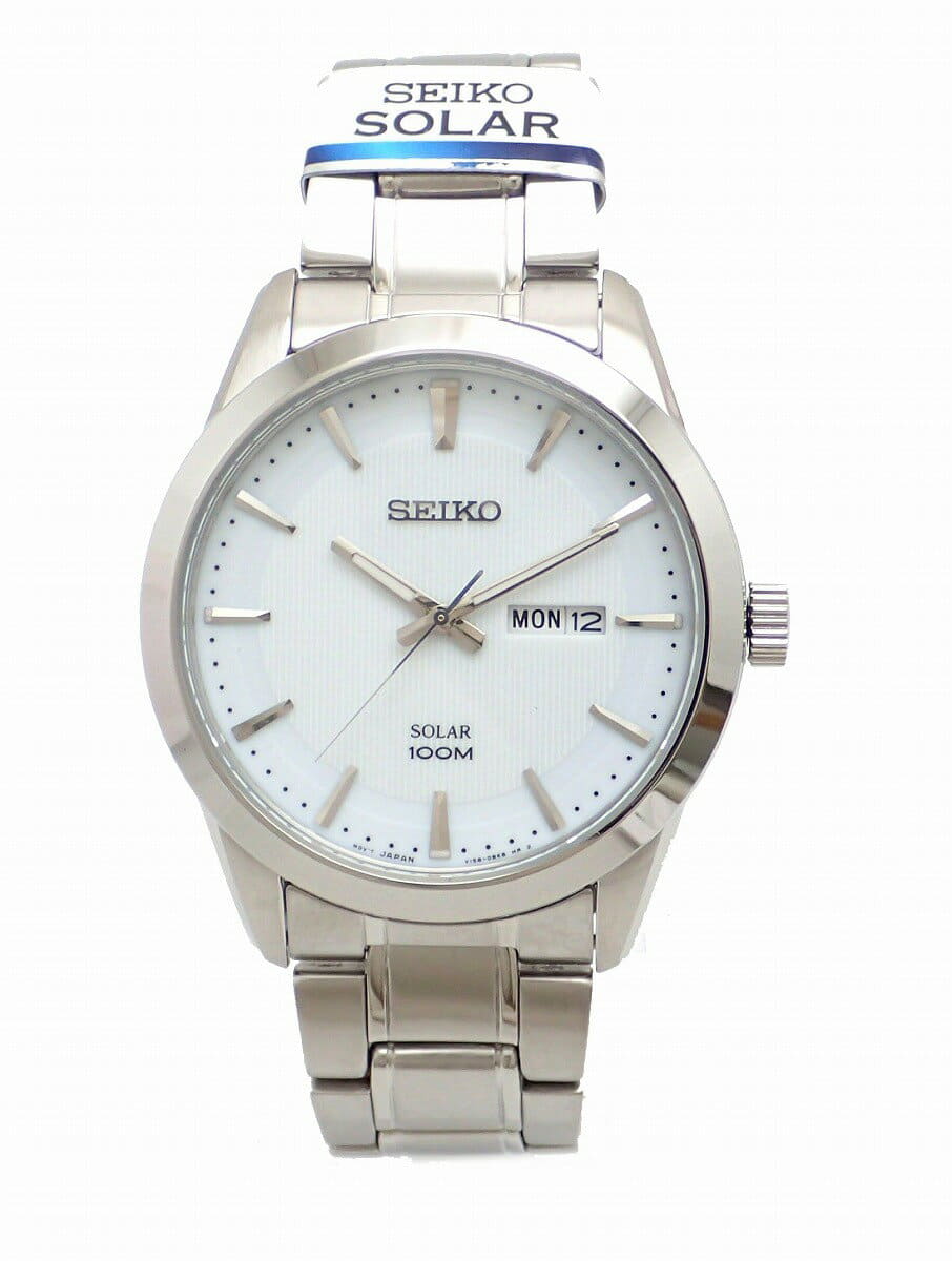 New]SEIKO SEIKO solar mens QZ Quartz watch SNE359P1 V158-0AS0 k - BE  FORWARD Store
