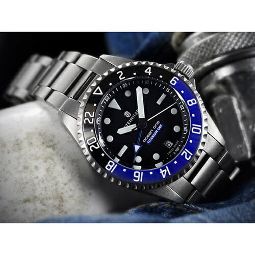 New]Stein heart /Steinhart/ ocean /Ocean Titanium 500 GMT Premium/ mens  Switzerland maid - BE FORWARD Store