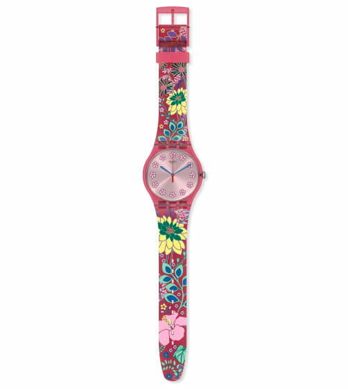 New]SWATCH DHABISCUS Originals Watch New Gent Plastic Belt Silicon Case  SUOP112 - BE FORWARD Store