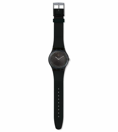 Swatch Unisex Size Dark Sparkles Black Strap And Dial Watch SUOB156 - David  Cullen Jewellers % %