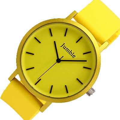 [New]Jumble Colorful Rubber Watch JMST03-YE - BE FORWARD Store